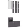 Gray plywood entrance furniture 100x25x76.5 cm by , Wardrobes - Ref: Foro24-802842, Price: 118,99 €, Discount: %