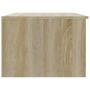 White and oak plywood coffee table 50x50x36 cm by , Coffee table - Ref: Foro24-811345, Price: 62,73 €, Discount: %