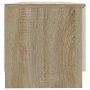 Mueble de TV madera contrachapada blanco y roble 80x35x36,5 cm de , Muebles TV - Ref: Foro24-811476, Precio: 62,15 €, Descuen...