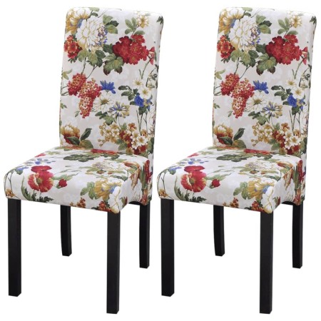 Dining chairs 2 units multicolored fabric by , dining chairs - Ref: Foro24-242398, Price: 160,88 €, Discount: %