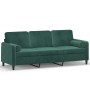 3-seater sofa with dark green velvet cushions 180 cm by , Sofas - Ref: Foro24-3200893, Price: 317,60 €, Discount: %