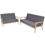 Dunkelgraues 2-teiliges Stoffsofa-Set von , Sofas - Ref: Foro24-274925, Preis: 464,54 €, Rabatt: %