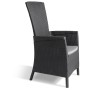 Keter Vermont reclining garden chairs 2 units graphite by , Garden chairs - Ref: Foro24-276218, Price: 247,99 €, Discount: %