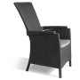 Keter Vermont reclining garden chairs 2 units graphite by , Garden chairs - Ref: Foro24-276218, Price: 247,99 €, Discount: %