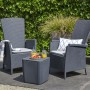 Keter 3-piece garden dining set Vermont graphite 231692 by , Garden sets - Ref: Foro24-408937, Price: 261,29 €, Discount: %