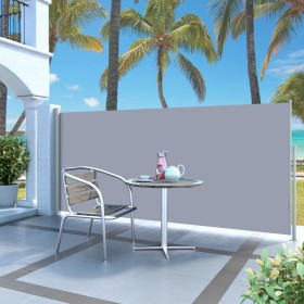 Ausziehbare Seitenmarkise 140x300 cm grau von vidaXL, Sonnenschirme - Ref: Foro24-45357, Preis: 73,16 €, Rabatt: %