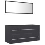 Set de muebles de baño 2 piezas madera contrachapada gris de , Muebles de baño - Ref: Foro24-804856, Precio: 80,79 €, Descuen...