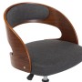 Swivel dining chairs 4 pcs curved wood and gray fabric by , dining chairs - Ref: Foro24-3054921, Price: 514,55 €, Discount: %