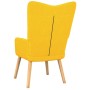 Silla de relajación taburete tela amarillo de , Sillones - Ref: Foro24-327541, Precio: 116,26 €, Descuento: %