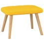 Silla de relajación taburete tela amarillo de , Sillones - Ref: Foro24-327541, Precio: 116,26 €, Descuento: %