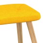 Silla de relajación taburete tela amarillo de , Sillones - Ref: Foro24-327541, Precio: 116,26 €, Descuento: %