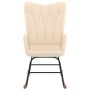 Cream fabric rocking chair by , Rocking chairs - Ref: Foro24-327613, Price: 105,45 €, Discount: %