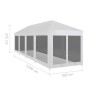 Festzelt mit 10 Gitterwänden 12x3 m von vidaXL, Zelte und Pavillons - Ref: Foro24-45112, Preis: 195,63 €, Rabatt: %