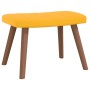 Silla mecedora con reposapiés tela amarillo mostaza de , Mecedoras - Ref: Foro24-327761, Precio: 128,41 €, Descuento: %