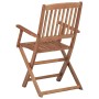 4 pcs folding garden chairs and solid acacia wood cushions by , Garden chairs - Ref: Foro24-3064619, Price: 218,32 €, Discoun...