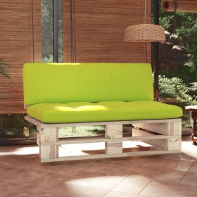 Central sofa made of pallets for impregnated pine wood garden by , Modular outdoor sofas - Ref: Foro24-3066539, Price: 105,99...