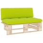 Zentrales Sofa aus Paletten für den Garten aus imprägniertem Kiefernholz von , Modulare Sofas für den Außenbereich - Ref: For...