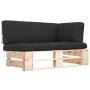 Ecksofa aus imprägnierten Gartenpaletten aus Kiefernholz von , Modulare Sofas für den Außenbereich - Ref: Foro24-3066608, Pre...