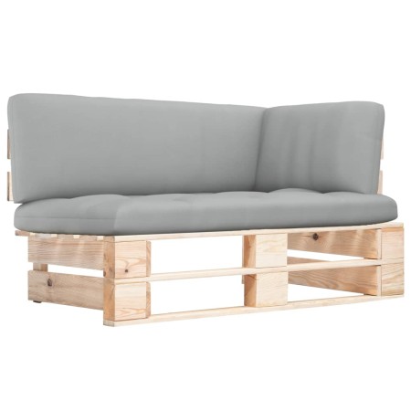 Ecksofa aus imprägnierten Gartenpaletten aus Kiefernholz von , Modulare Sofas für den Außenbereich - Ref: Foro24-3066603, Pre...