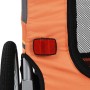 Orange und grauer Fahrradanhänger für Haustiere von vidaXL, Kinderwagen für Haustiere - Ref: Foro24-91764, Preis: 163,76 €, R...