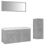 Juego de muebles de baño madera de ingeniería gris hormigón de , Muebles de baño - Ref: Foro24-3071211, Precio: 330,25 €, Des...