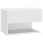 Mesita de noche de pared blanco brillante de vidaXL, Mesitas de noche - Ref: Foro24-810965, Precio: 43,55 €, Descuento: %