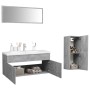 Juego de muebles de baño madera de ingeniería gris hormigón de , Muebles de baño - Ref: Foro24-3071211, Precio: 330,25 €, Des...