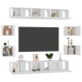 White Engineered Wood 10-Piece TV Cabinet Set by , TV Furniture - Ref: Foro24-3074458, Price: 269,18 €, Discount: %