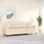 3-seater sofa with beige microfiber fabric cushions 180 cm by , Sofas - Ref: Foro24-3200982, Price: 323,42 €, Discount: %