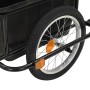 Black 50 L bicycle trailer by vidaXL, Bicycle trailers - Ref: Foro24-91773, Price: 122,99 €, Discount: %