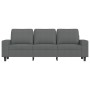 3-seater sofa with stool in dark gray fabric 180 cm by , Sofas - Ref: Foro24-3201152, Price: 397,32 €, Discount: %