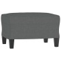 3-seater sofa with stool in dark gray fabric 180 cm by , Sofas - Ref: Foro24-3201152, Price: 397,32 €, Discount: %