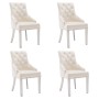 Dining chairs 4 units of cream velvet by , dining chairs - Ref: Foro24-3080232, Price: 677,33 €, Discount: %