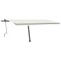 Manual retractable awning with cream LED light 500x350 cm by , Awnings - Ref: Foro24-3069862, Price: 625,21 €, Discount: %