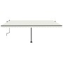 Toldo retráctil manual con luz LED crema 500x350 cm de , Toldos - Ref: Foro24-3069862, Precio: 625,21 €, Descuento: %