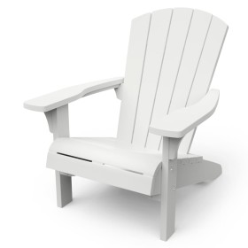 Keter White Troy Adirondack Chair by , Garden chairs - Ref: Foro24-428407, Price: 183,99 €, Discount: %