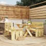 Garten-Essgruppe 3-teilig aus imprägniertem Kiefernholz von , Gartensets - Ref: Foro24-3096624, Preis: 286,43 €, Rabatt: %