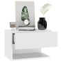 Bright white wall-mounted bedside table by vidaXL, Nightstands - Ref: Foro24-810965, Price: 43,55 €, Discount: %