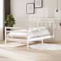 Estructura de cama madera maciza blanca 100x200 cm de , Camas y somieres - Ref: Foro24-3100645, Precio: 132,31 €, Descuento: %