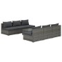 7-teiliges Gartensofa-Set und graue synthetische Rattankissen von , Gartensets - Ref: Foro24-3101461, Preis: 949,95 €, Rabatt: %