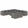 Set de muebles de jardín 10 pzas y cojines ratán sintético gris de , Conjuntos de jardín - Ref: Foro24-3102429, Precio: 1,00 ...