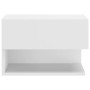 Mesita de noche de pared blanco brillante de vidaXL, Mesitas de noche - Ref: Foro24-810965, Precio: 43,55 €, Descuento: %