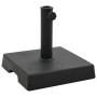 Square black polyresin parasol base 8 kg by vidaXL, Umbrella bases - Ref: Foro24-45206, Price: 31,25 €, Discount: %