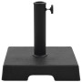 Square black polyresin parasol base 8 kg by vidaXL, Umbrella bases - Ref: Foro24-45206, Price: 32,99 €, Discount: %