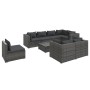 9-piece garden furniture set and gray synthetic rattan cushions by , Garden sets - Ref: Foro24-3102621, Price: 1,00 €, Discou...