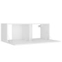 TV furniture set 8 pieces white plywood by , TV Furniture - Ref: Foro24-3114214, Price: 232,99 €, Discount: %