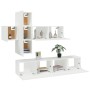 TV furniture set 7 pieces white plywood by , TV Furniture - Ref: Foro24-3114510, Price: 223,73 €, Discount: %