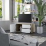 Mueble para TV madera contrachapada blanco y roble 80x34x36 cm de , Muebles TV - Ref: Foro24-801855, Precio: 50,67 €, Descuen...