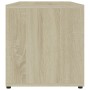 Mueble para TV madera contrachapada blanco y roble 80x34x36 cm de , Muebles TV - Ref: Foro24-801855, Precio: 50,67 €, Descuen...