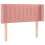 Pink velvet headboard with LED 83x16x78/88 cm by , Headboards and footboards - Ref: Foro24-3123509, Price: 53,99 €, Discount: %